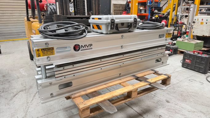 MVP vulcanising press Vulca-fix beam conveyor belt vulcanising press SVP Almex , not Shaw Almex