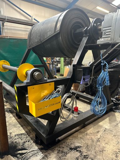 belt winder in workshop